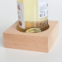 Beech wine holder 110x110x40 mm