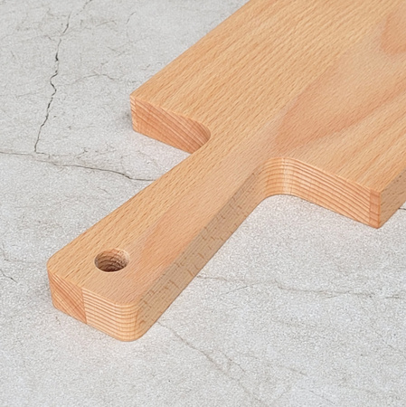 Beech cutting board with handle  395x130x20 mm