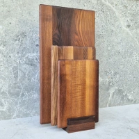 Set of 3 pcs thermoash cutting board with base