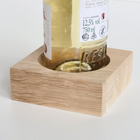 Oak wine holder 110x110x40 mm