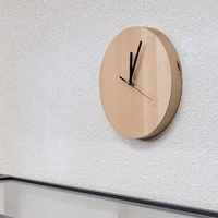 Big Beech clock to hang ø240x30mm