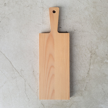 Beech cutting board with handle  395x130x20 mm