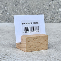 Wooden mini postcard stand 34 mm